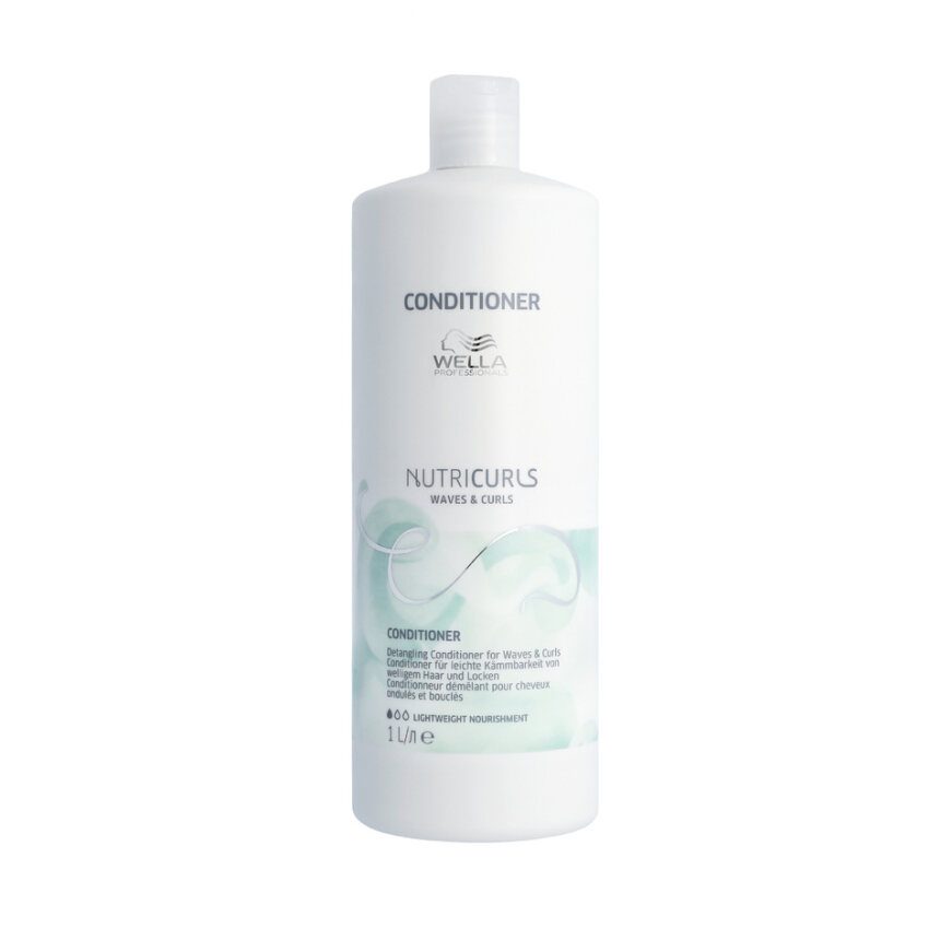 Wella Professionals NutriCurls Après-Shampooing pour Cheveux Bouclés et Ondulés 1L
