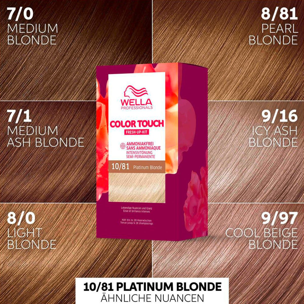 Wella Professionals Color Touch Fresh-Up Kit 10/81 Blond Platine 130ml