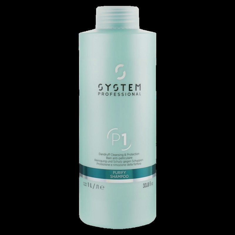 System Professional P1 Purify Shampoo 1000ml - Nettoyage Profond et Doux pour Tous Types de Cheveux