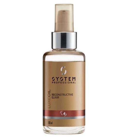 System Professional L4 Luxe Oil Elixir Reconstructeur 100ml - Huile Luxueuse pour Cheveux Abîmés
