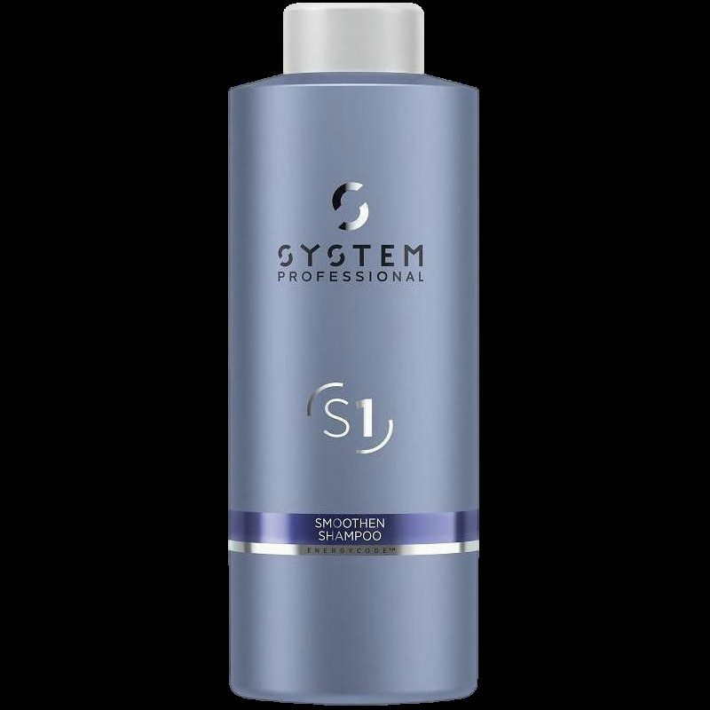 System Professional S1 Smoothen Shampoo 1000ml - Shampooing Lissant pour Cheveux Indisciplinés
