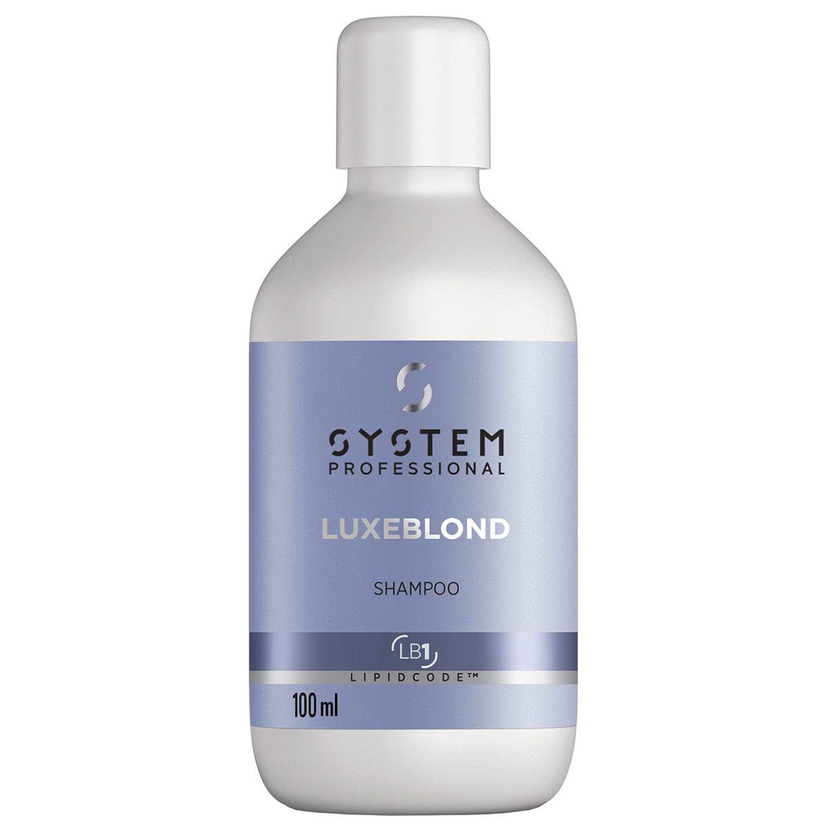 System Professional LuxeBlond Shampoo 100ml - Shampooing Anti-Reflets Jaunes pour Cheveux Blonds