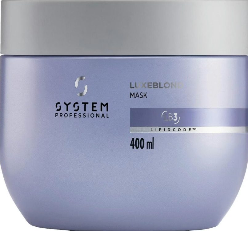 System Professional Luxeblond Mask 400ml - Masque Réparateur Intensif pour Cheveux Blonds