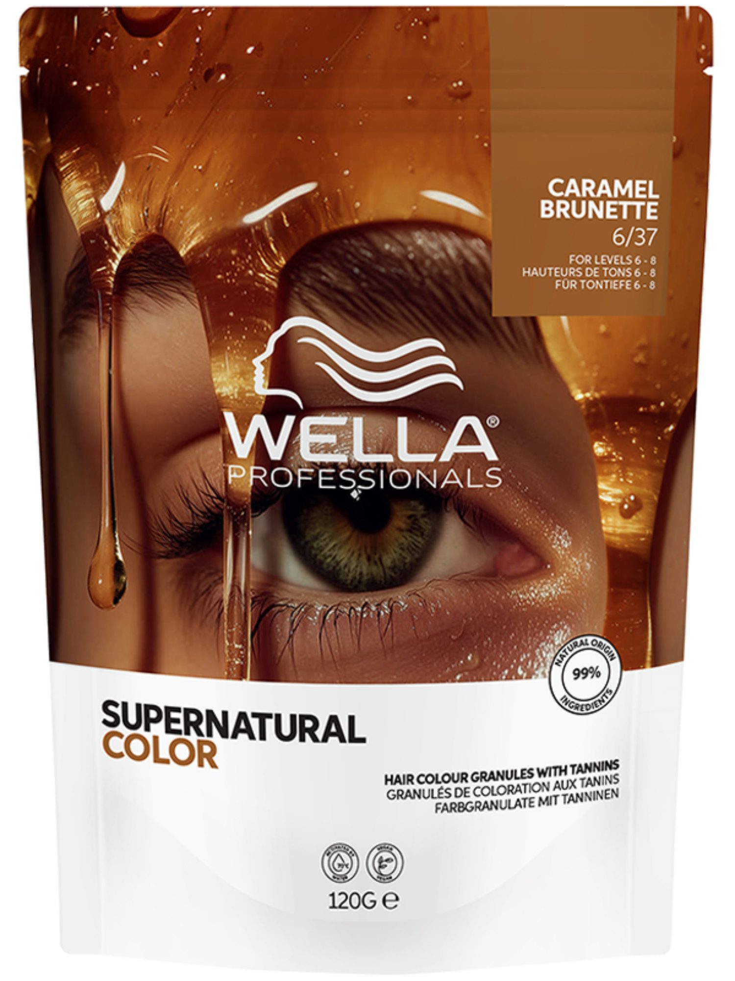 Wella Professionals Supernatural Color 6/37 Caramel Brunette 120g