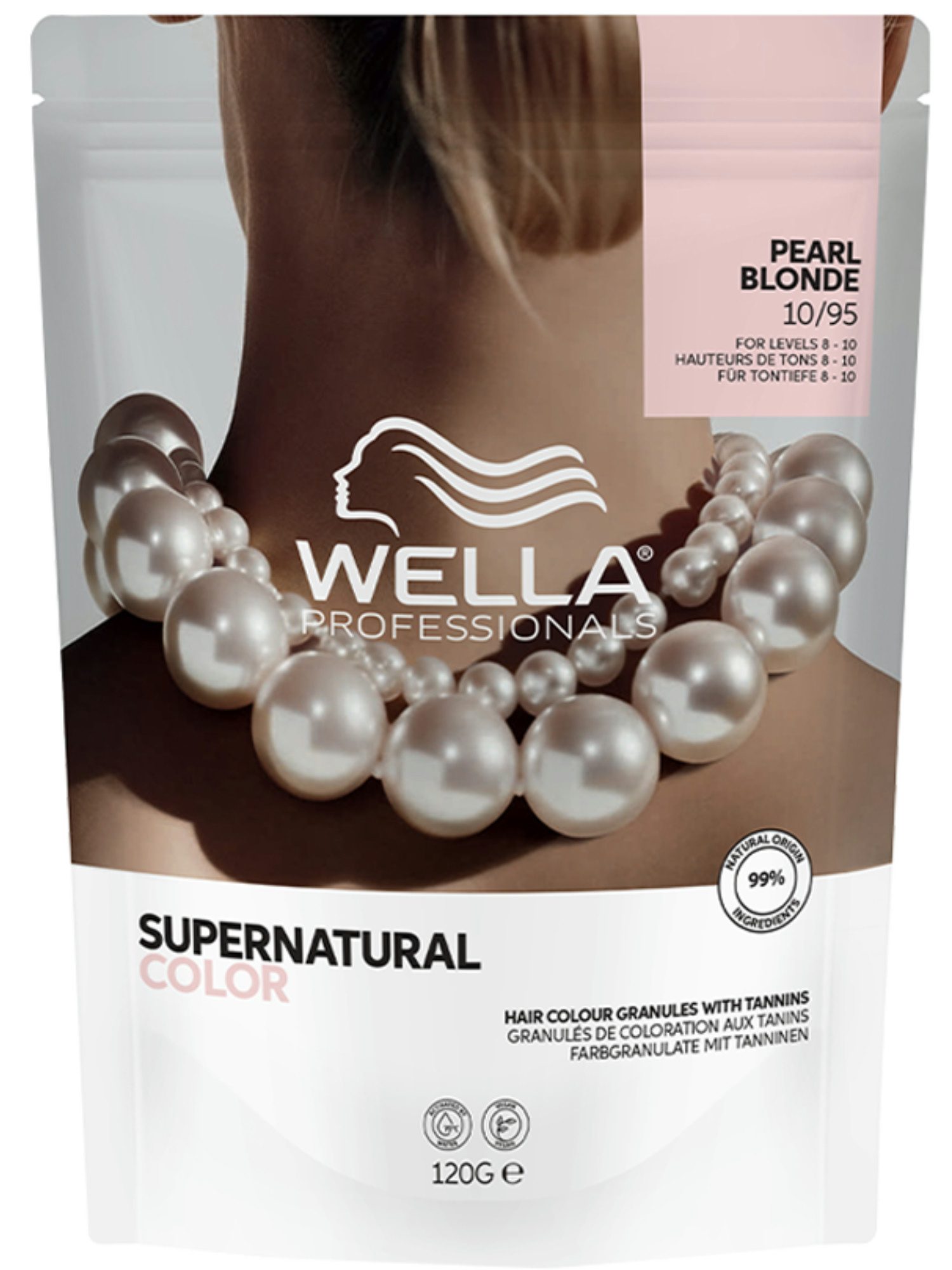 Wella Professionals Supernatural Color 10/95 Pearl Blonde 120g - Blond Cendré Nacré Lumineux