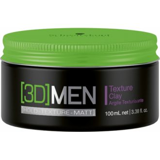 Schwarzkopf Professional 3D Men Clay Super Hold - Pâte Coiffante Fixation Extrême 100ml