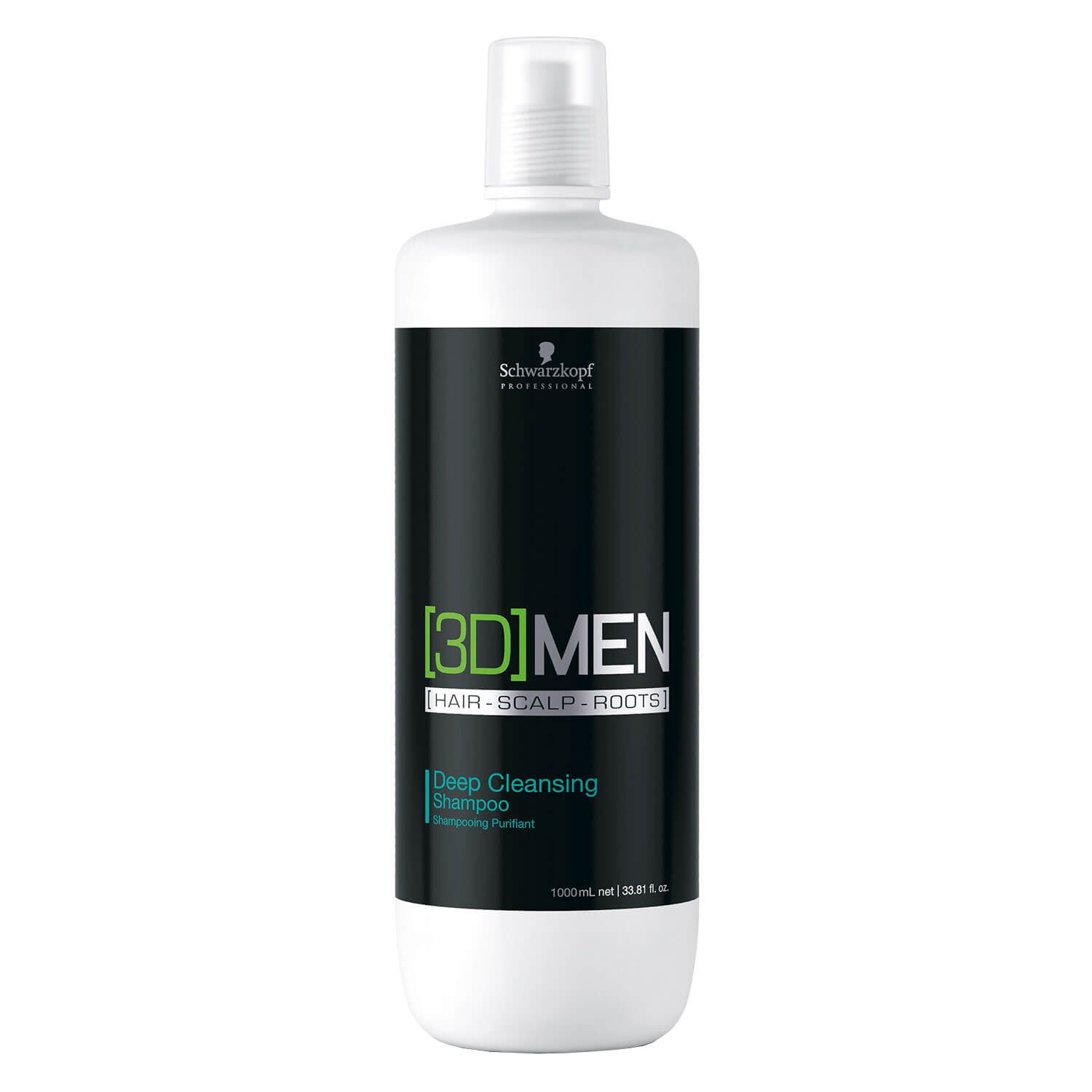Schwarzkopf Professional 3D Men Shampooing Nettoyage Profond 1L