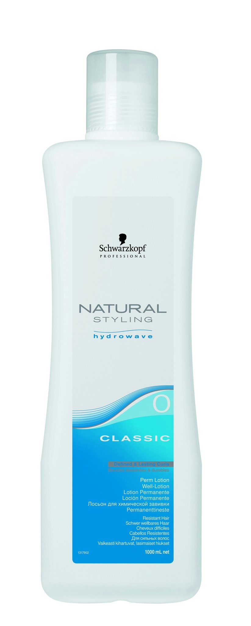 Schwarzkopf Professional Natural Styling Classic Lotion 0 - Permanente pour Cheveux Sains et Difficiles à Onduler 1000ml