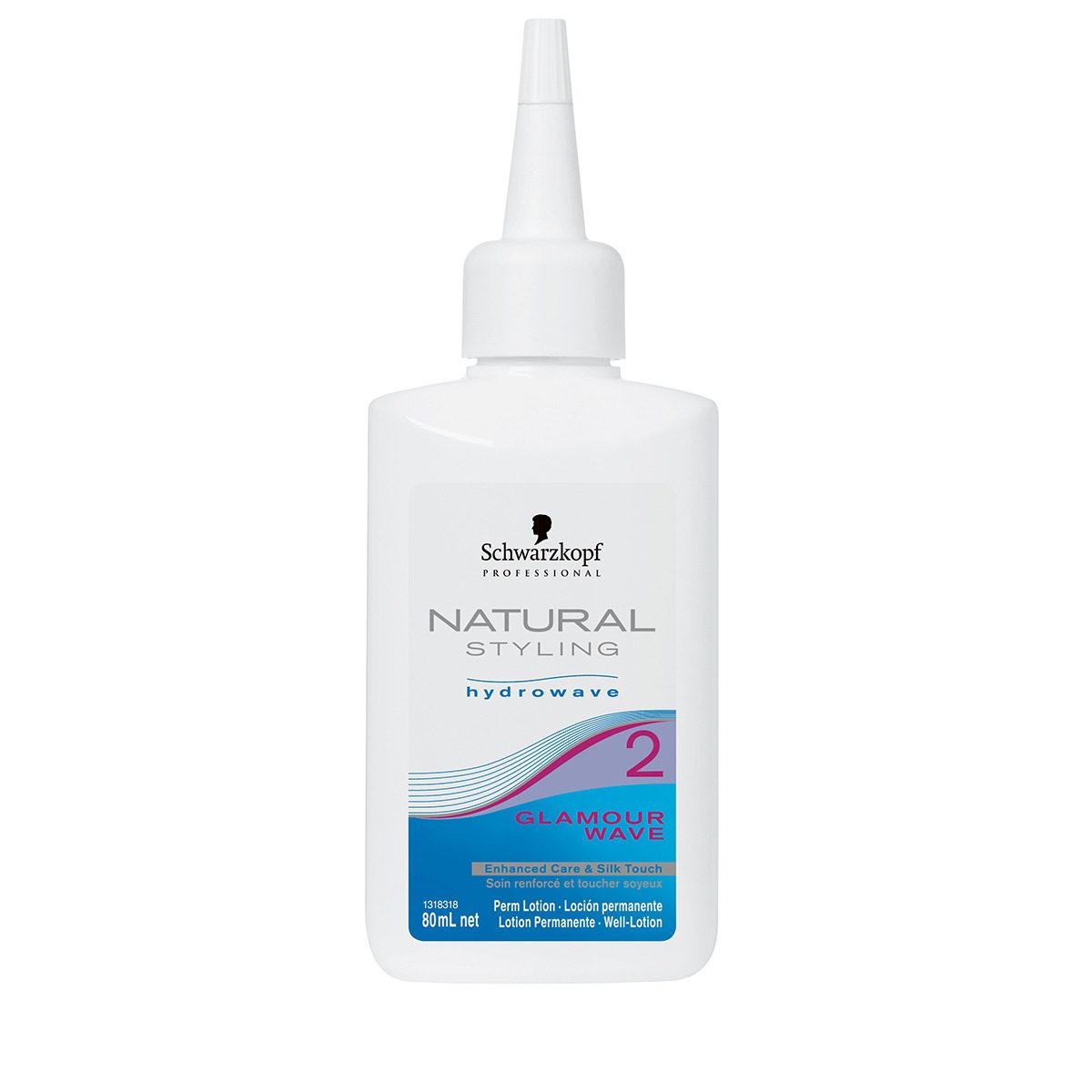 Schwarzkopf Professional Natural Styling Glamour Lotion 2 80ml - Permanente Hydratante Cheveux Colorés