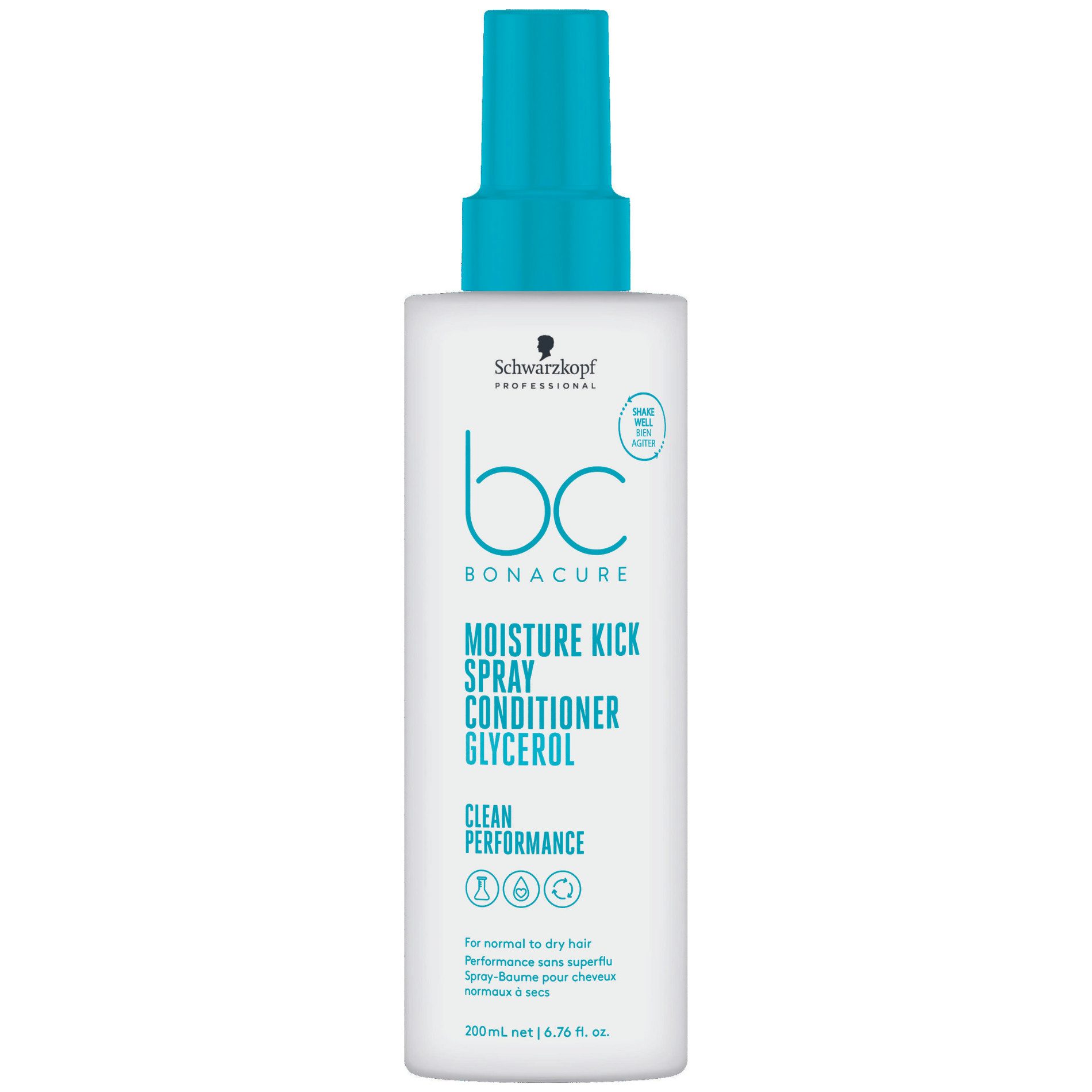 Schwarzkopf BC Moisture Kick Spray Conditioner 200ml - Soin Sans Rinçage Hydratant