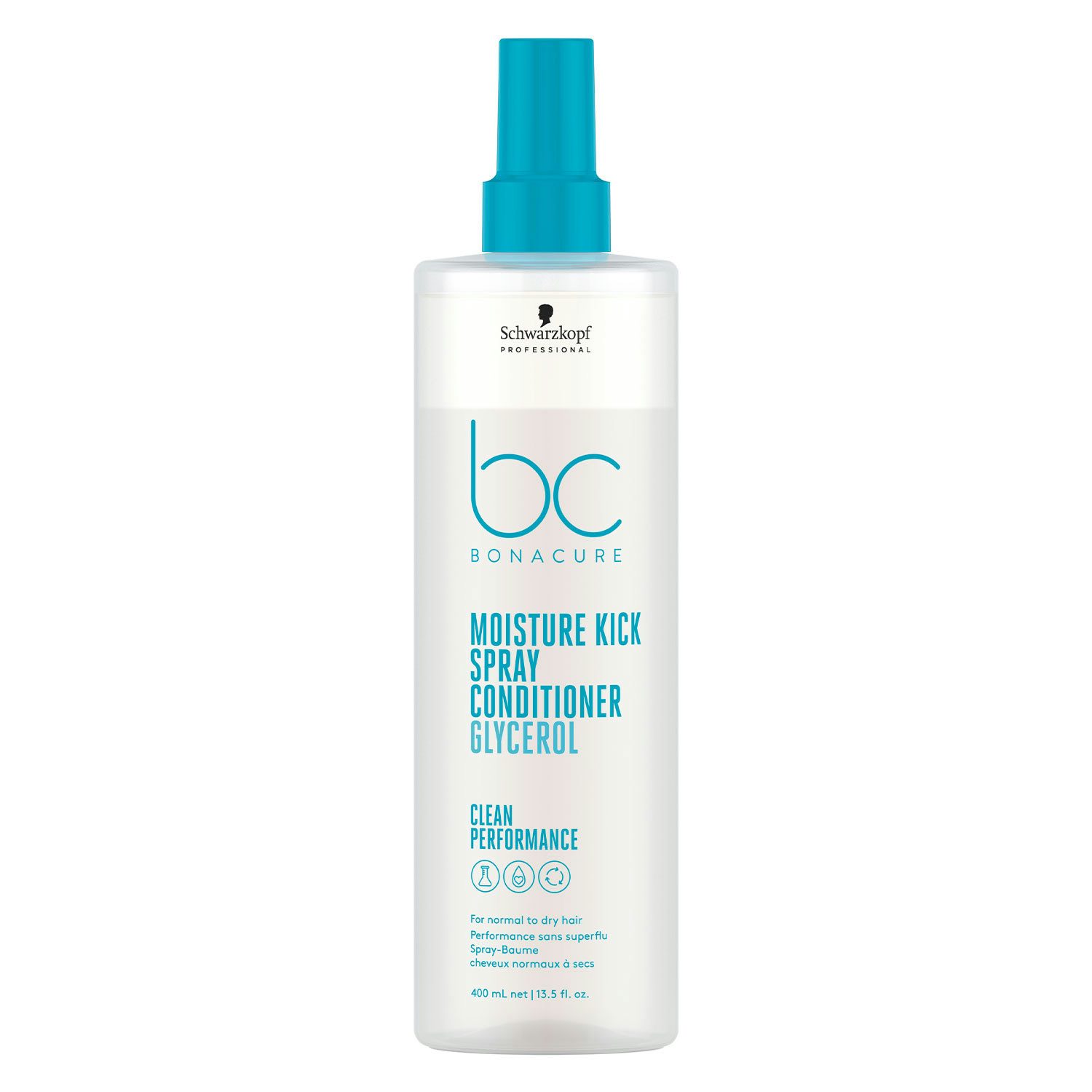 Schwarzkopf BC Moisture Kick Spray Conditioner Sans Rinçage 400ml