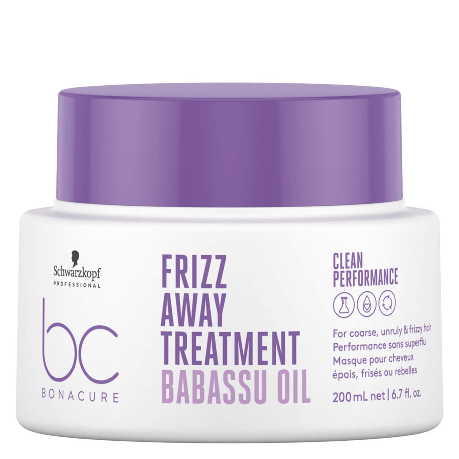 Schwarzkopf BC Frizz Away Treatment 200ml - Soin Anti-Frizz 72h