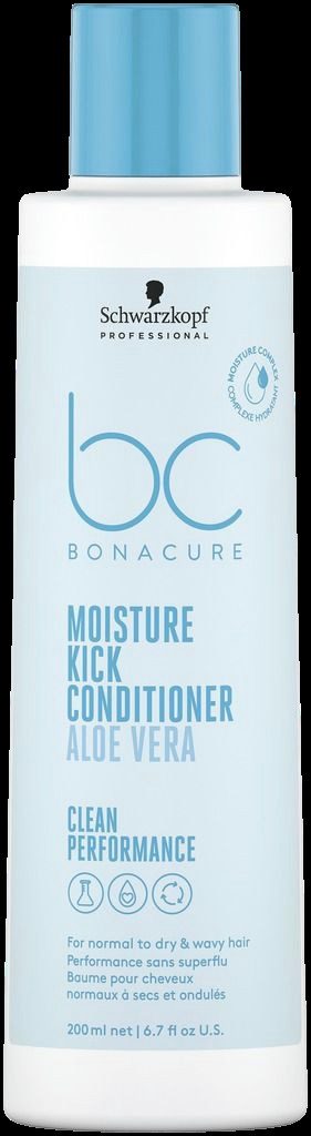 Schwarzkopf BC Moisture Kick Conditioner 200ml - Soin Hydratant Intensif