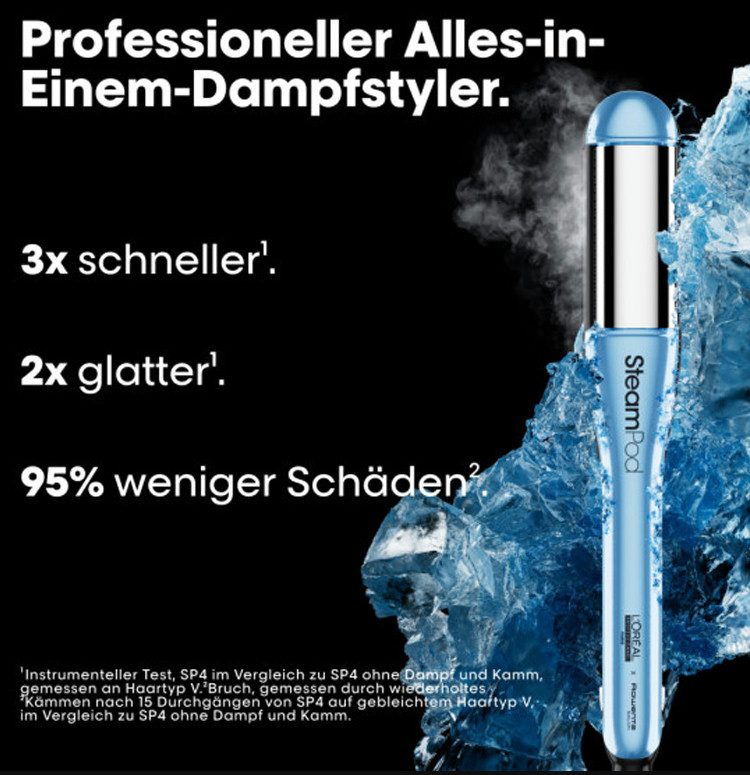 L'Oréal Professionnel Steampod 4 Glacial Utopia Édition Limitée - Lisseur Vapeur Professionnel