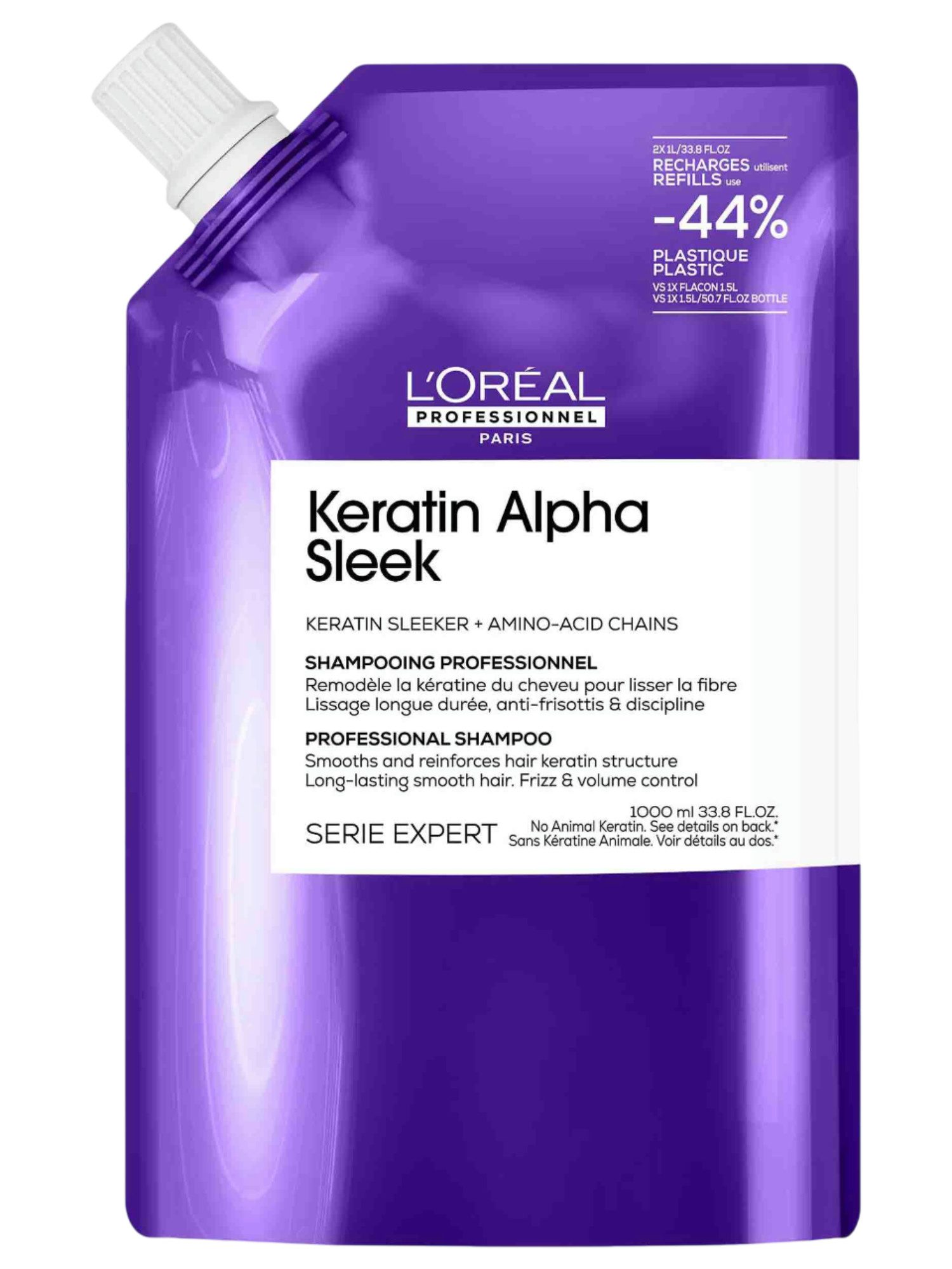 L'Oréal Professionnel Série Expert Keratin Alpha Sleek Shampoo Refill 1000ml