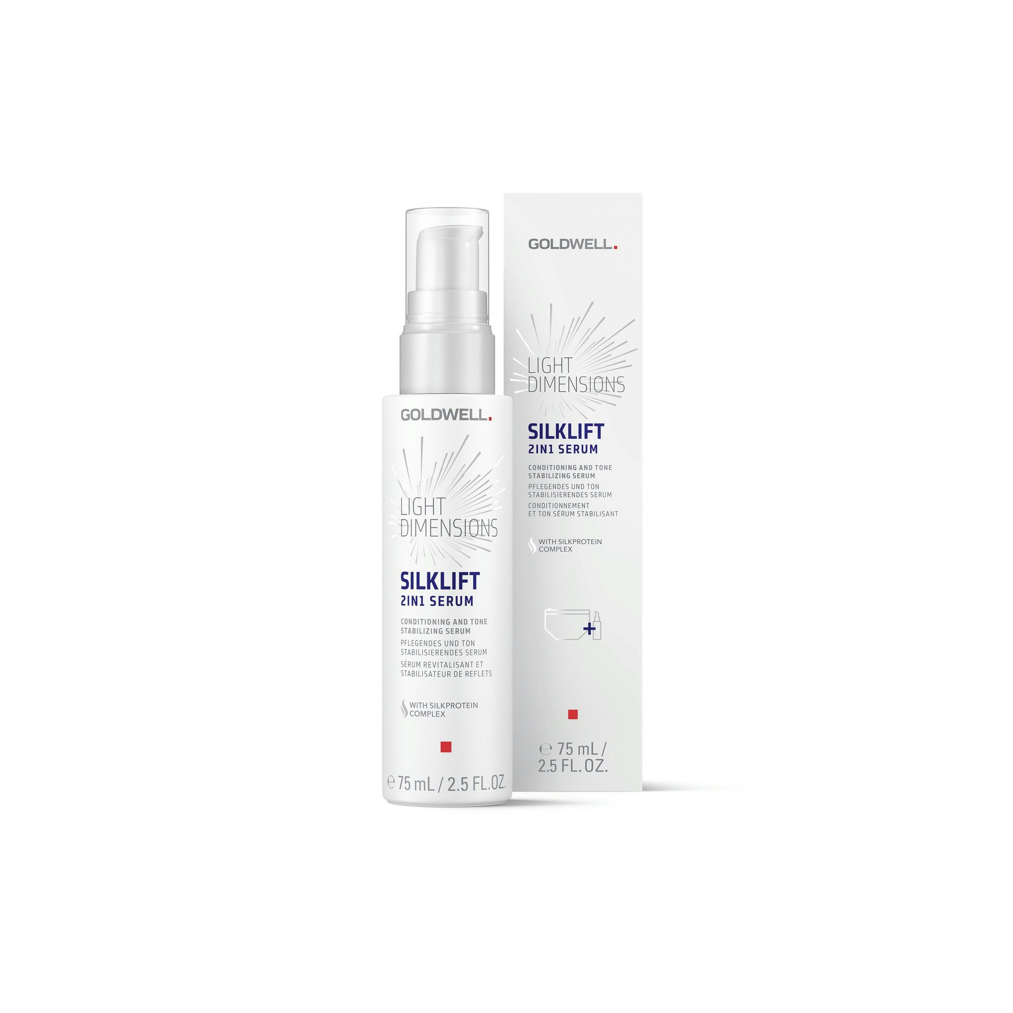 Goldwell Silklift 2 en 1 Sérum 75ml - Soin Haute Concentration et Stabilisateur de Ton
