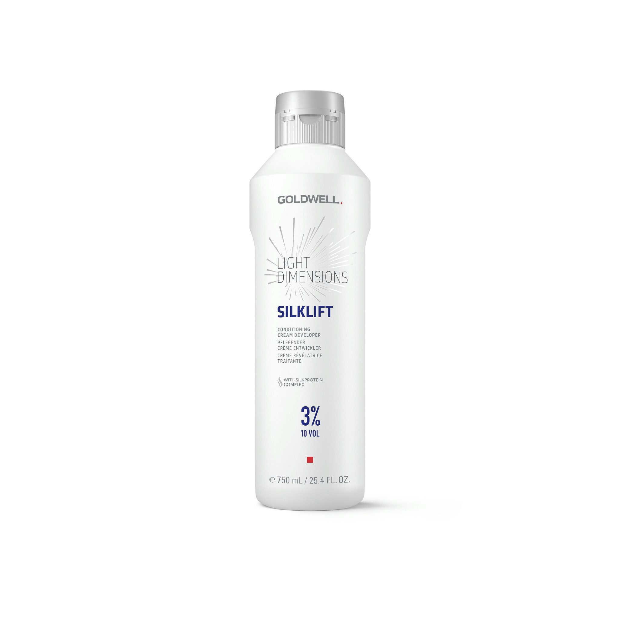 Goldwell Silklift Crème Oxydante 3% (10 Vol) 750ml - Développeur Professionnel pour Décoloration Douce