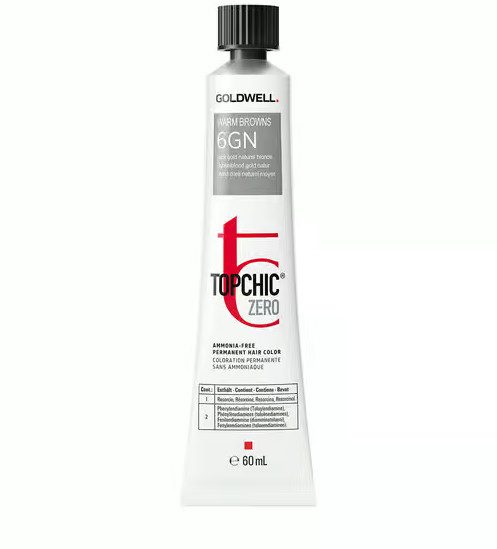 Goldwell TOPCHIC ZERO 6GN 60ml - Coloration Demi-Permanente Sans Ammoniaque