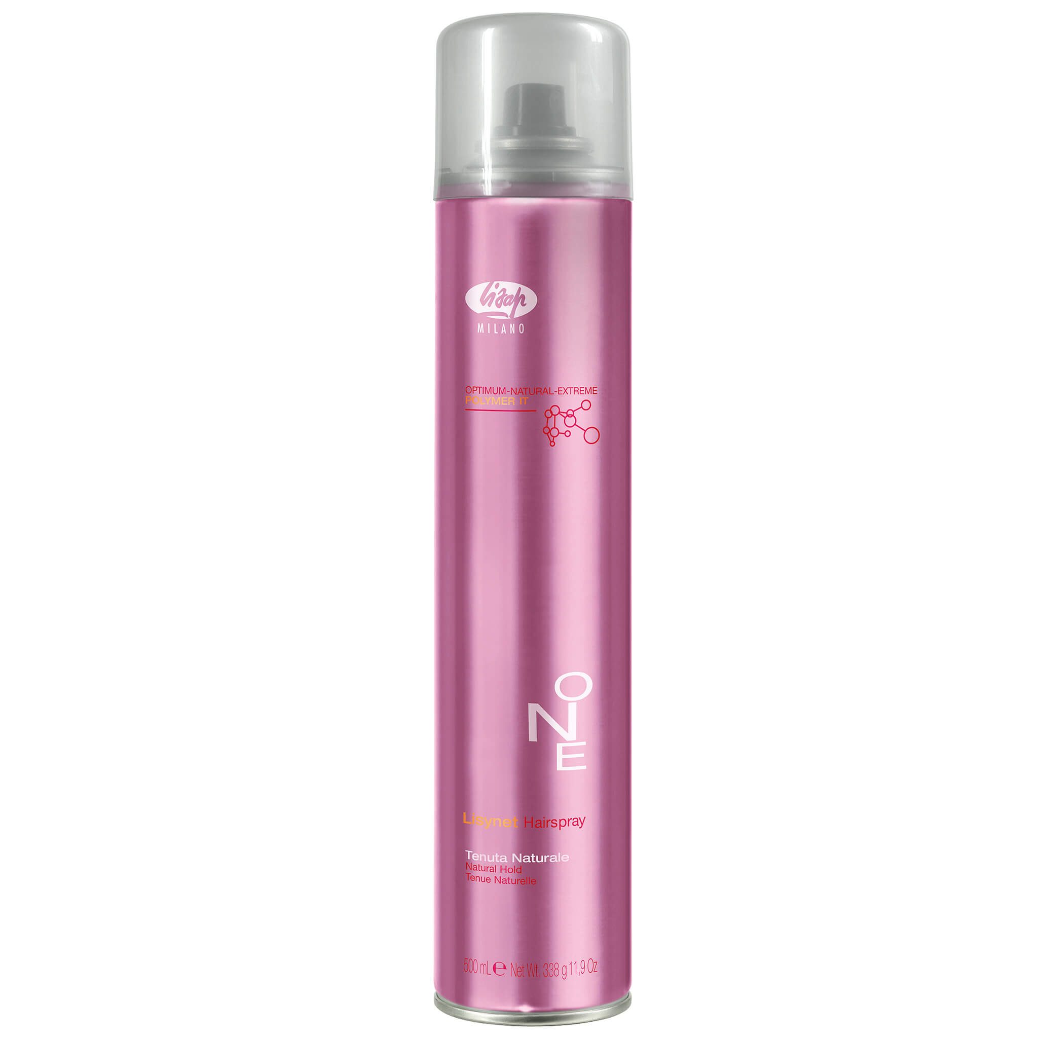 Lisap Lisynet One N Natural Hairspray 500ml - Fixation Naturelle et Flexible