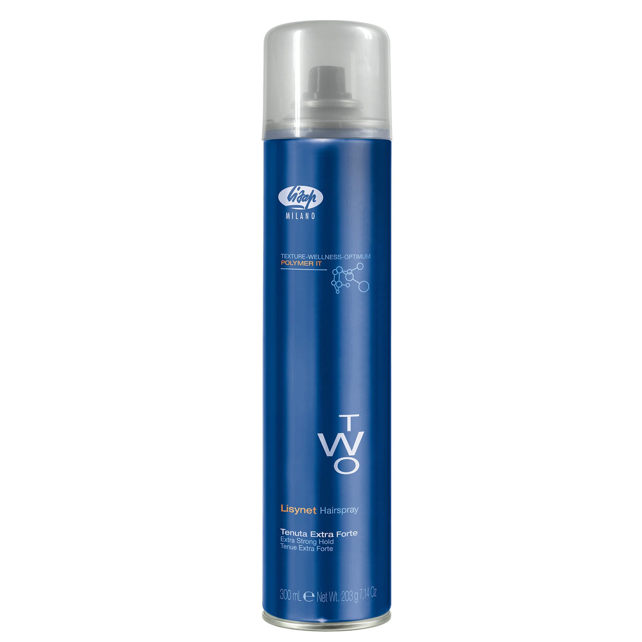 Lisap Hairspray Lisynet Two Eco F – Laque Écologique Fixation Flexible