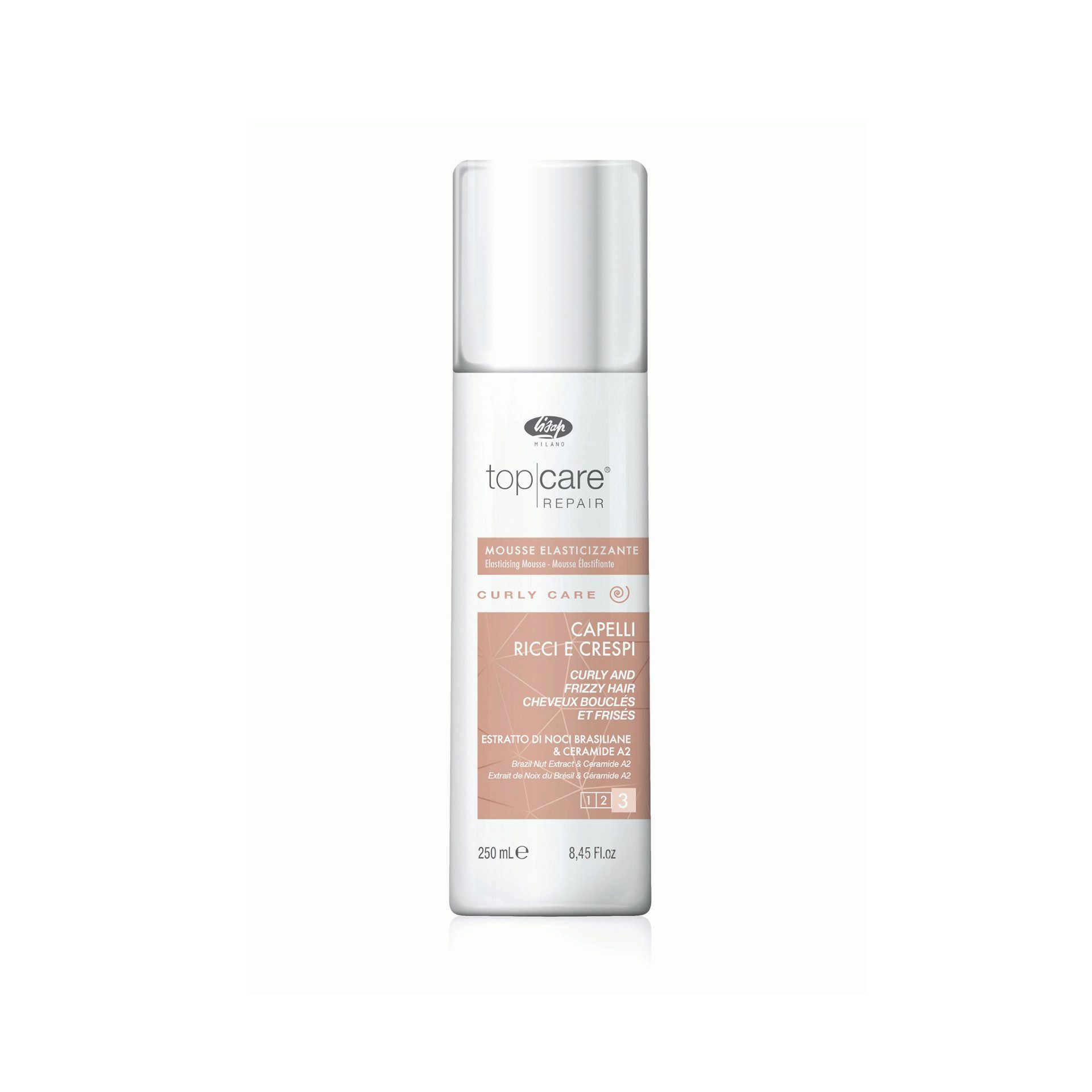Lisap Top Care Curly Care Mousse 250 ml - Mousse Sculptante Boucles