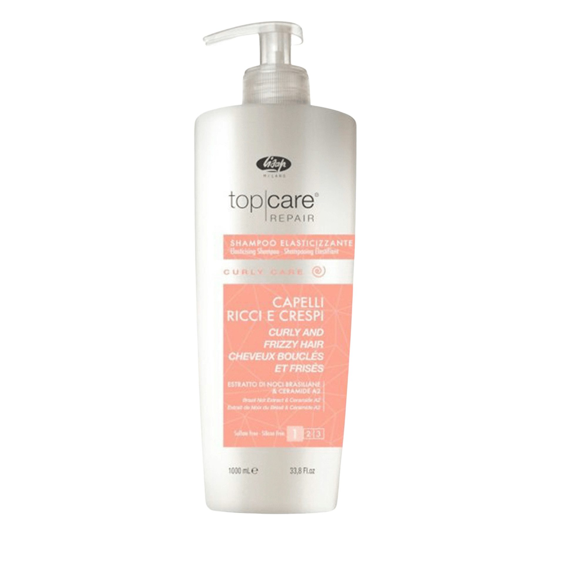 Lisap Top Care Curly Care Shampooing Cheveux Bouclés 1000 ml