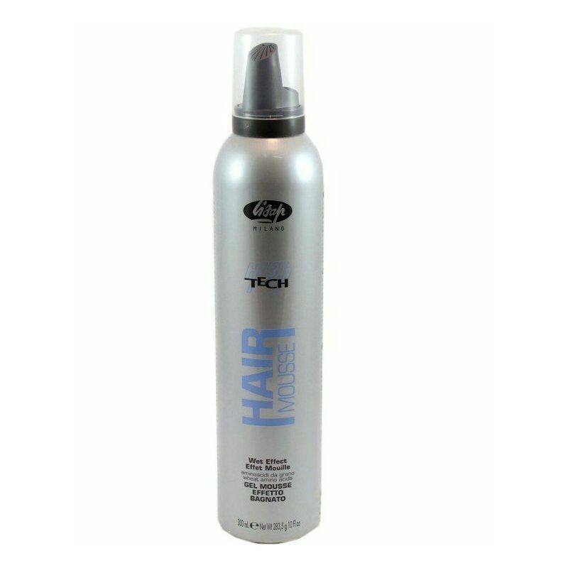 Lisap High Tech Hair Gel Mousse Effet Mouillé 300ml - Tenue Forte & Brillance Intense