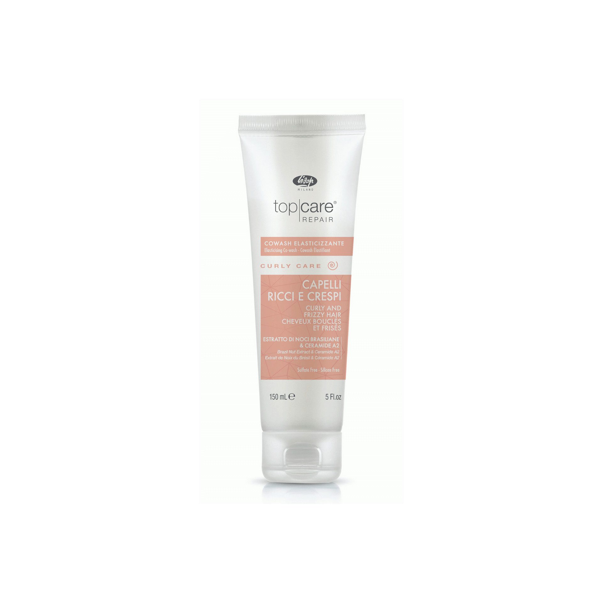 Lisap Top Care Repair Curly Care Cowash 150 ml – Soin Lavant Sans Sulfate pour Cheveux Bouclés