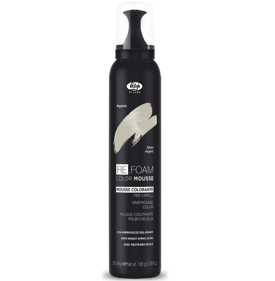 Lisap ReFoam Silver 200ml - Mousse Coiffante Volumisante et Raviveur de Couleur