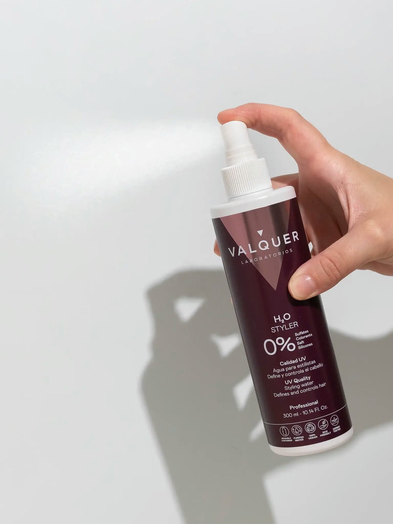 Valquer H2O Eau Coiffante Professionnelle 300ml - Fixation Naturelle