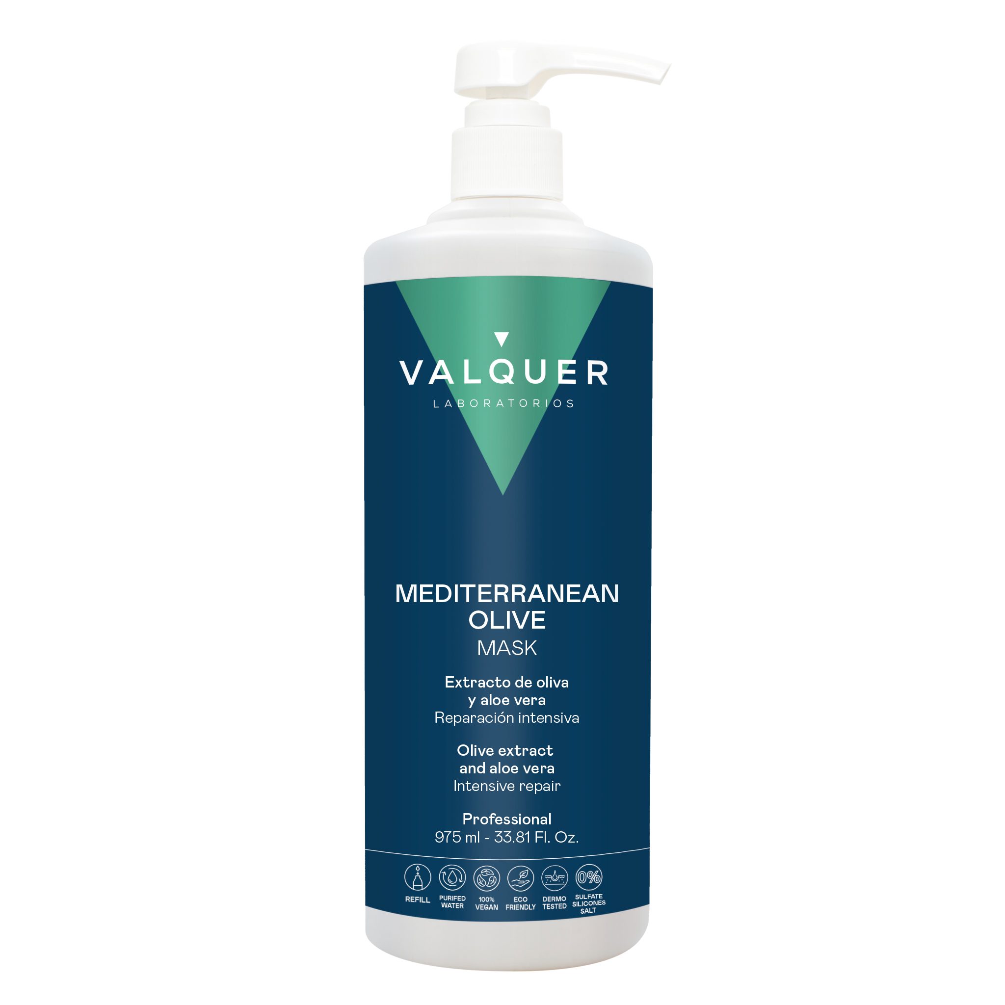 Valquer Masque Capillaire Intensif Réparateur Olive Méditerranéenne 1000ml