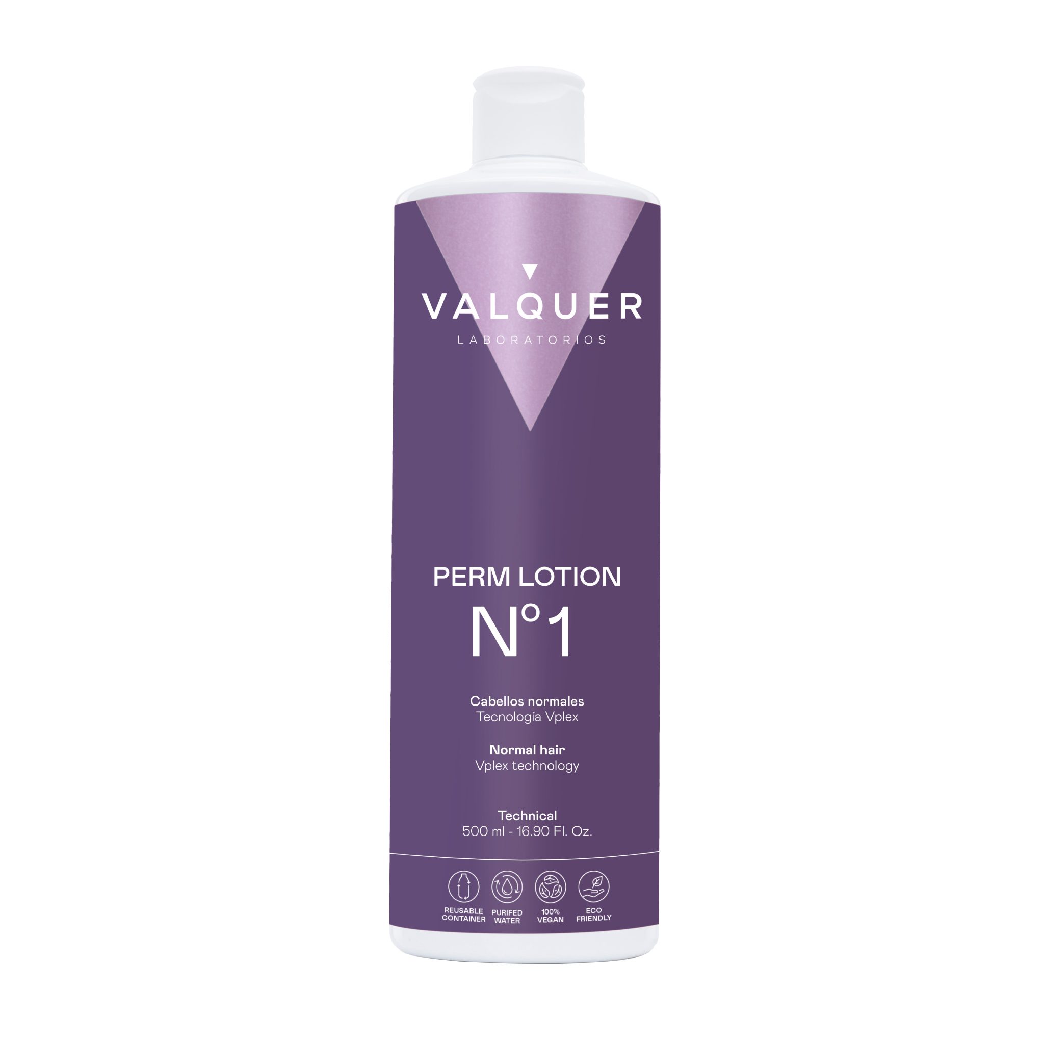 Valquer Wave Permanent Liquid Nº 1 Cheveux Normaux 500 ml - Permanente Professionnelle