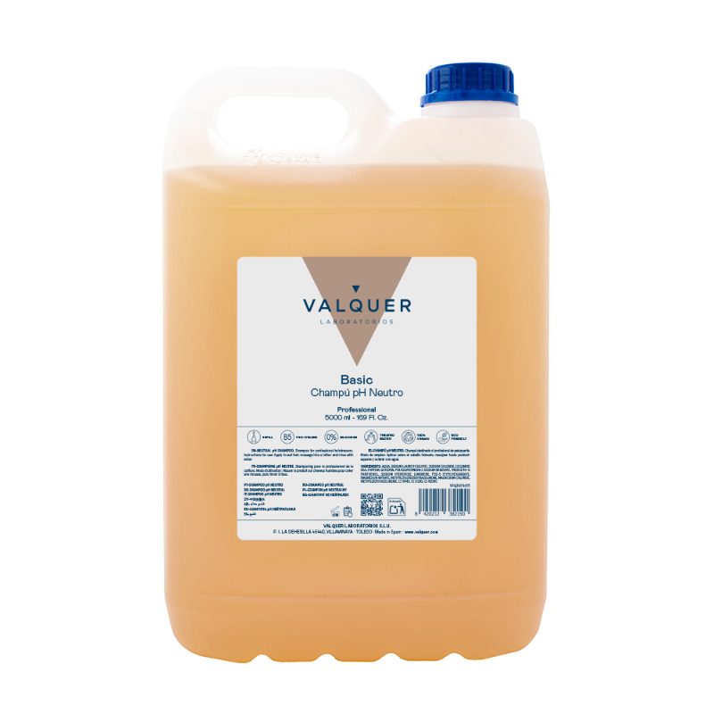 Valquer Shampooing pH NEUTRE 5000ml - Pro-Vitamine B5 & Hydratation Profonde