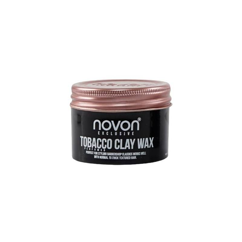Novon Professional Exclusive Tobacco Clay Wax 100ml - Cire Coiffante Mate à l'Argile