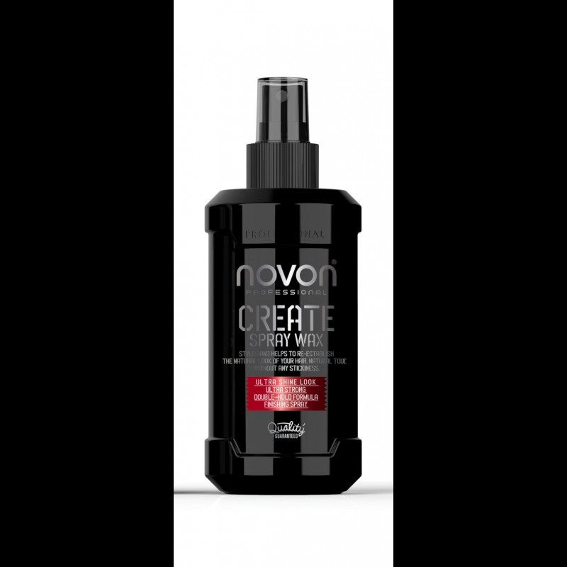Novon Professional Create Spray Wax 200ml - Cire Coiffante en Spray pour Texture et Tenue Flexible