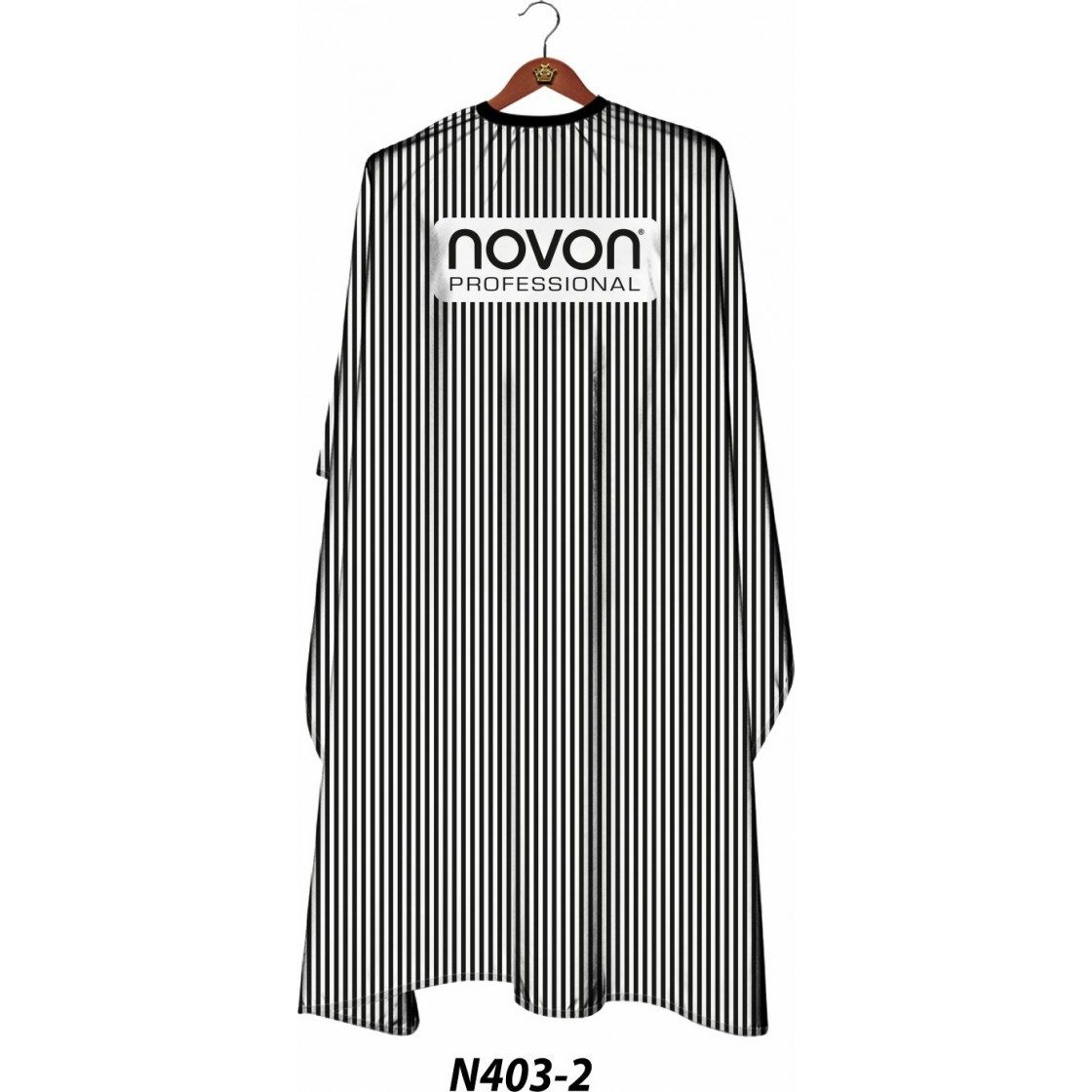 Novon Professional Cape Barber Super Red avec Logo - N403 2