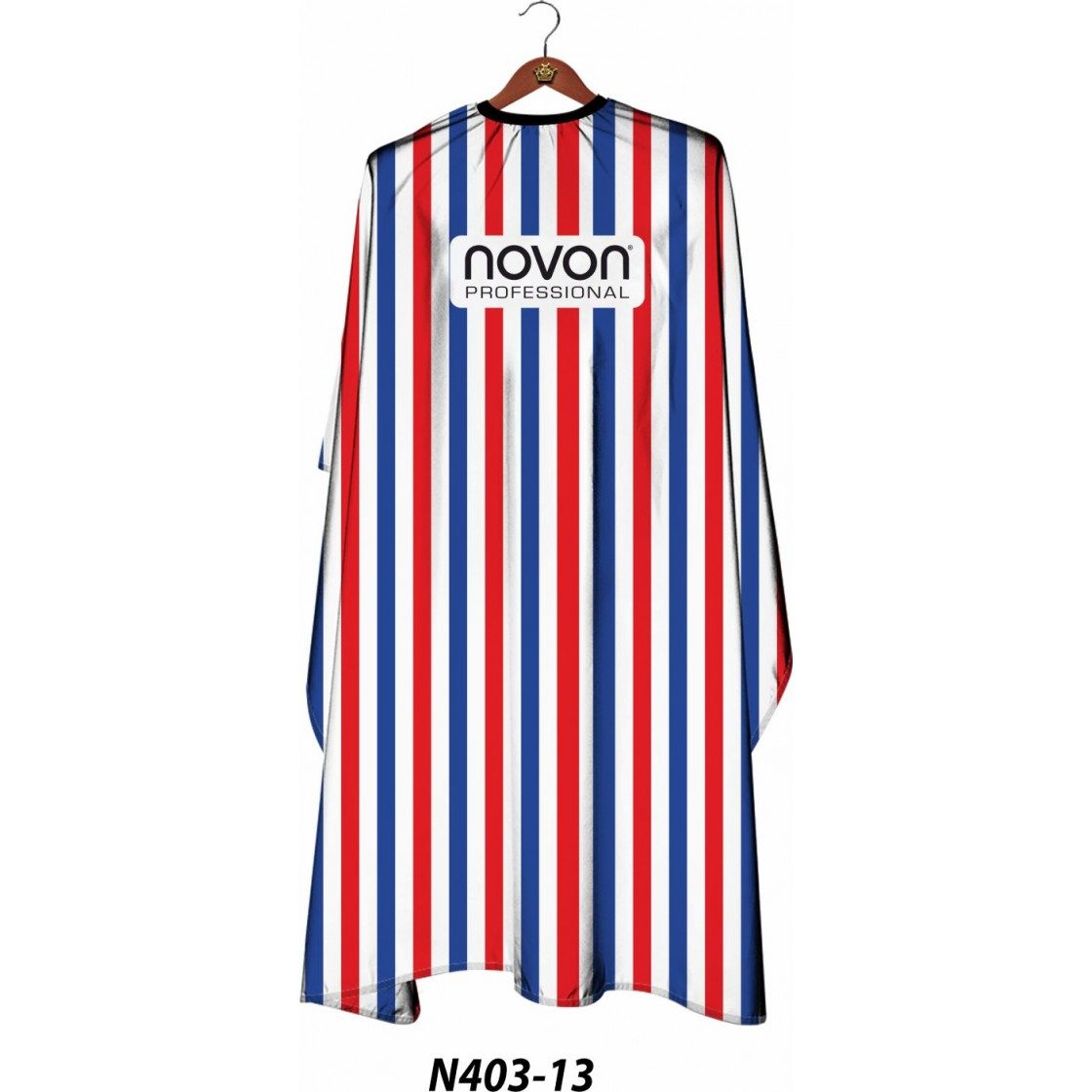 Novon Professional Cape Colour Line White/Red/Blue - Peignoir de Coiffure Professionnel N403 13