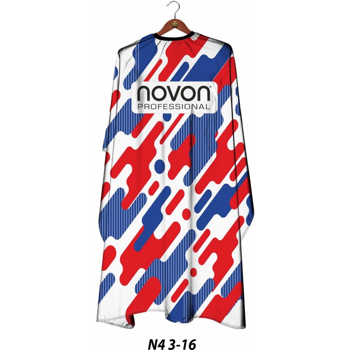 Novon Professional Cape Colour Line Blanc/Rouge/Bleu - N403 16