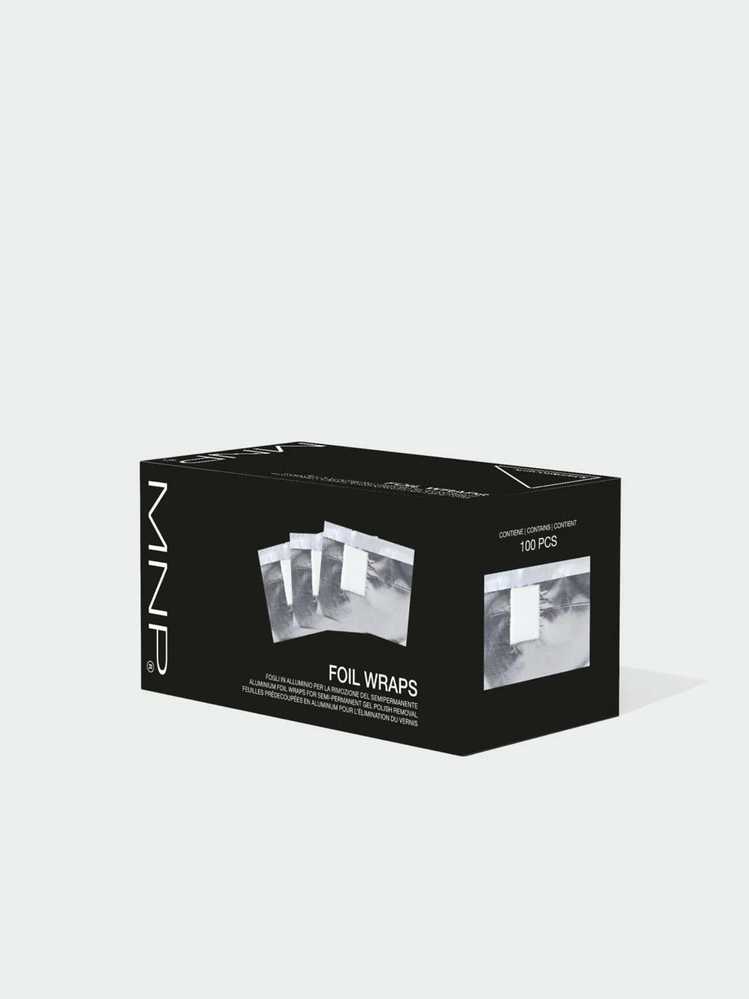 MNP Feuilles d'Aluminium pour Dépose de Vernis - Pack Professionnel 100 pièces