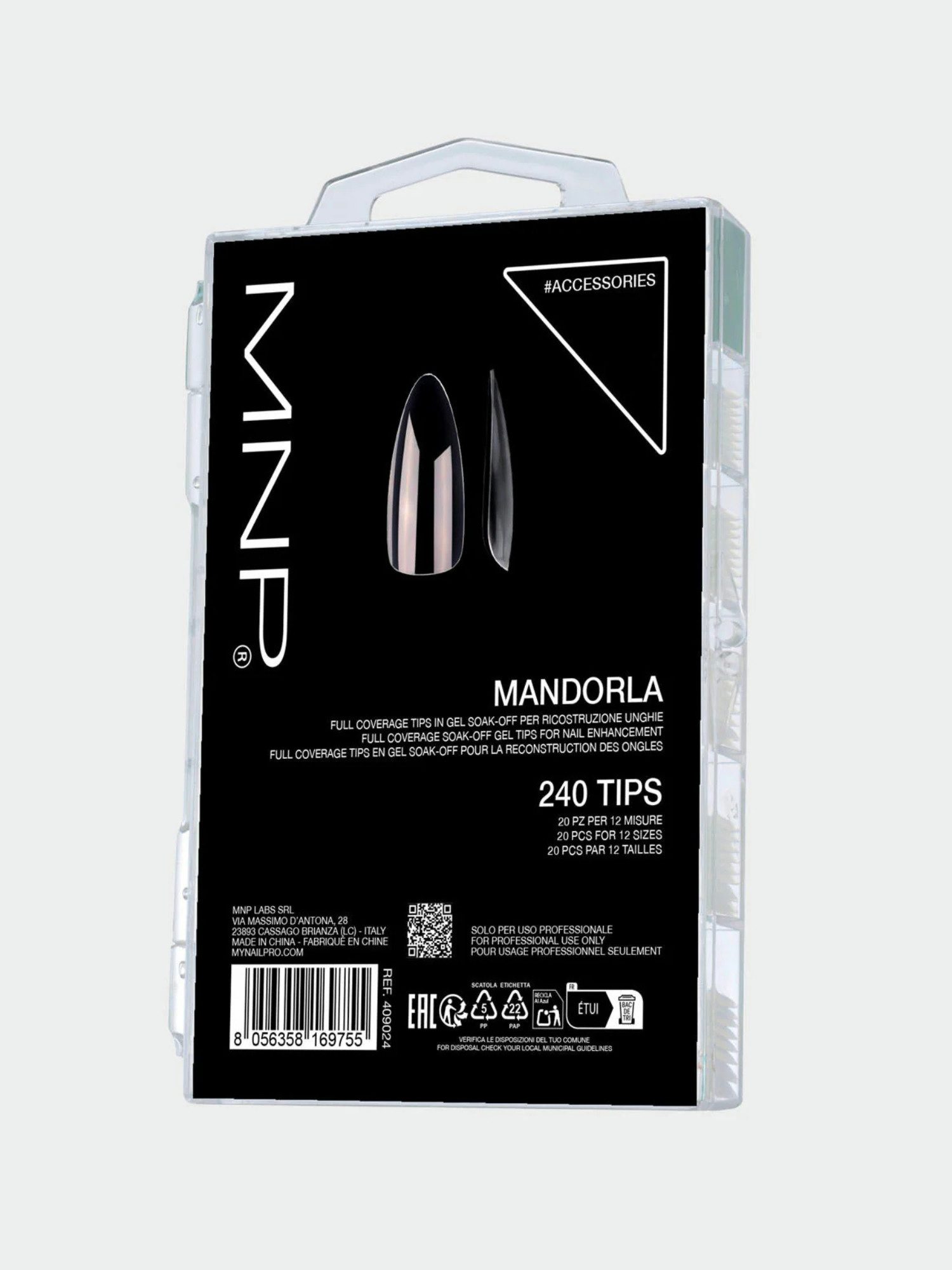 MNP MNP Full Coverage Tips Almond - 240 pcs