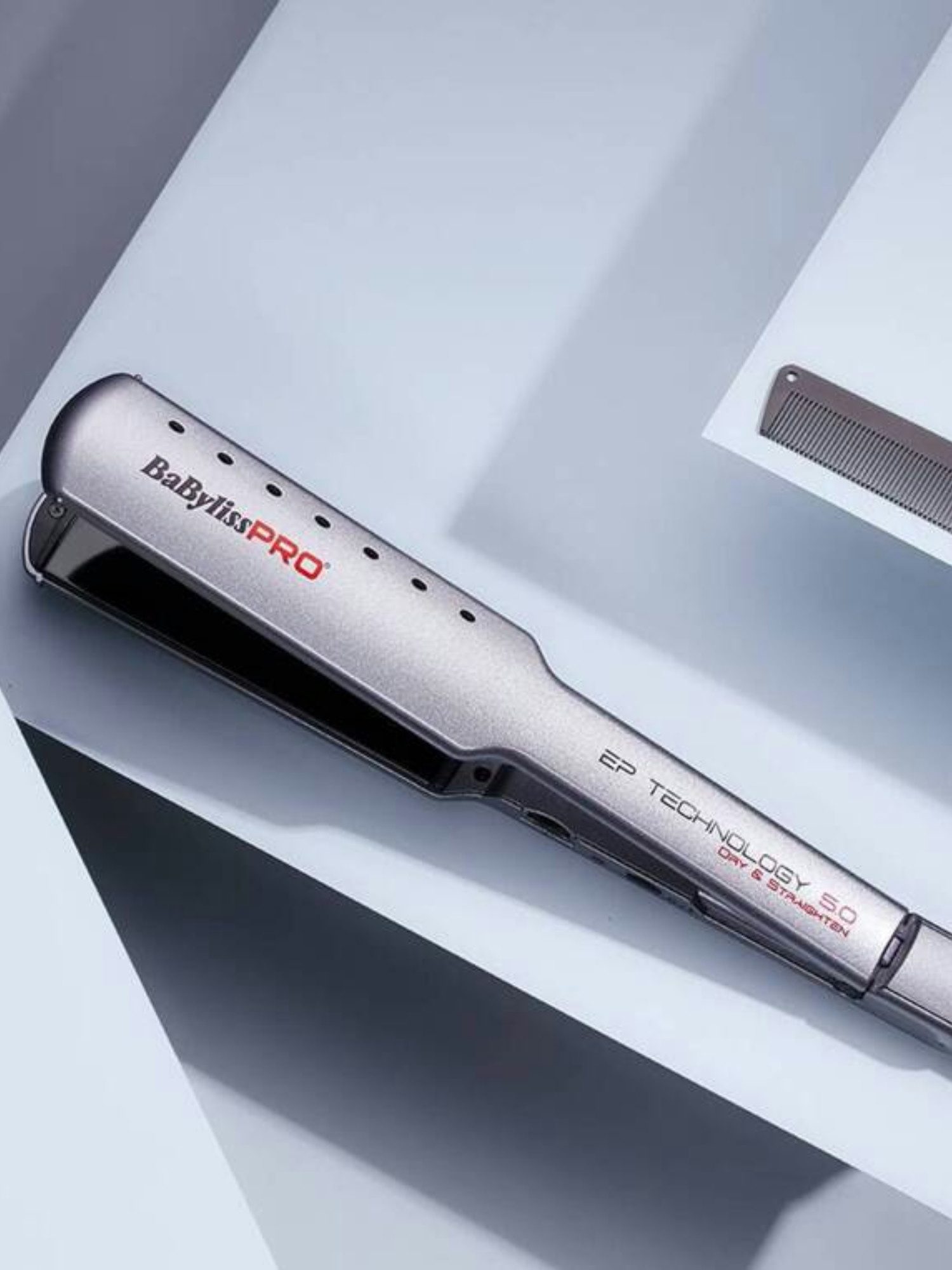 BaByliss PRO Lisseur Wet N'Dry Plaques Larges 38 mm - Cheveux Épais et Longs