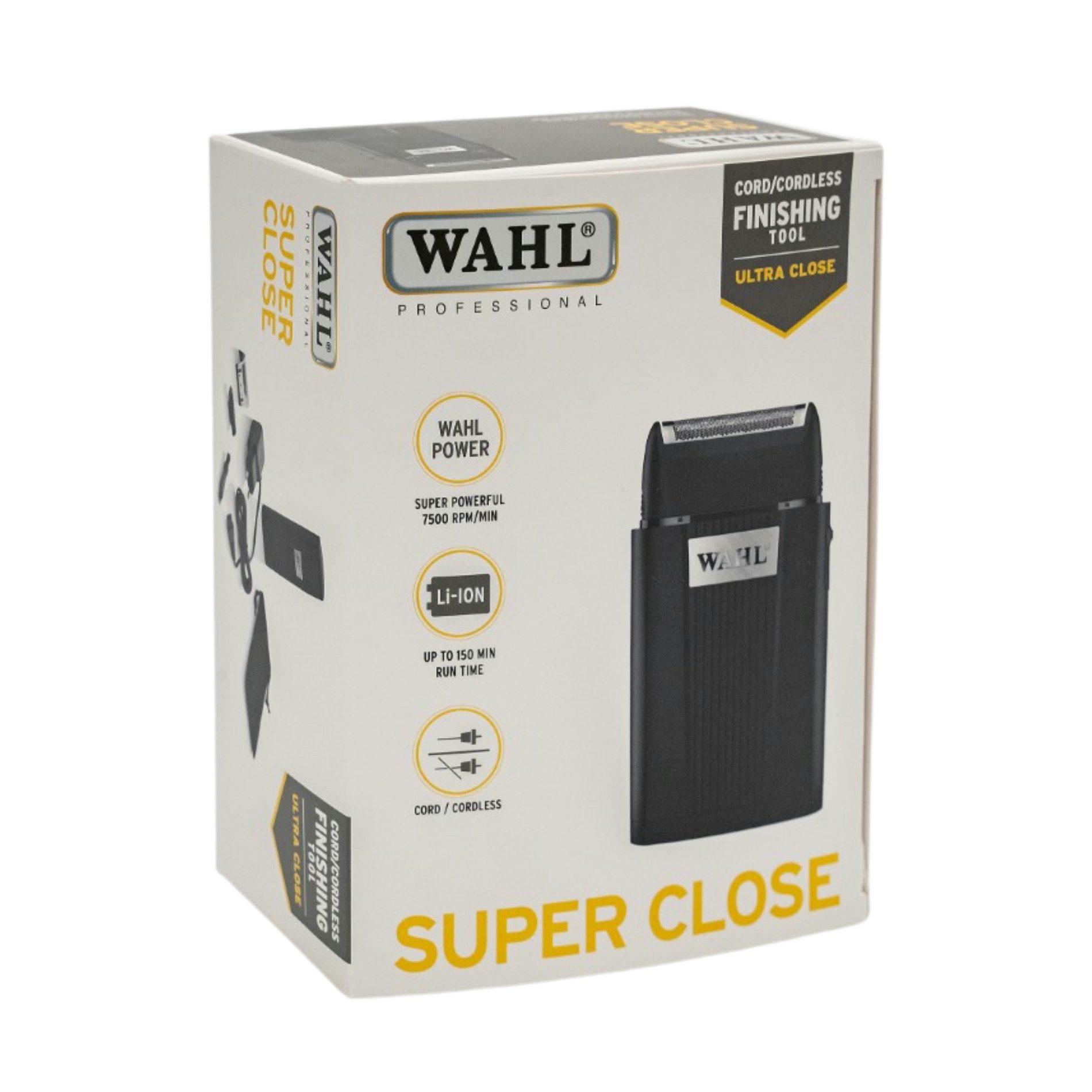 Wahl Super Close - Rasoir Électrique Ultra-Précis avec Lame de Rechange et Grille de Rasage