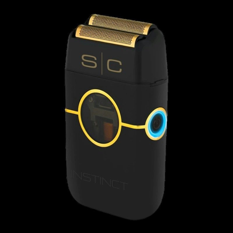 Stylecraft Instinct Metal Black Shaver - Rasoir Professionnel avec Moteur IN2-Vector et Lame Black Diamond Carbon