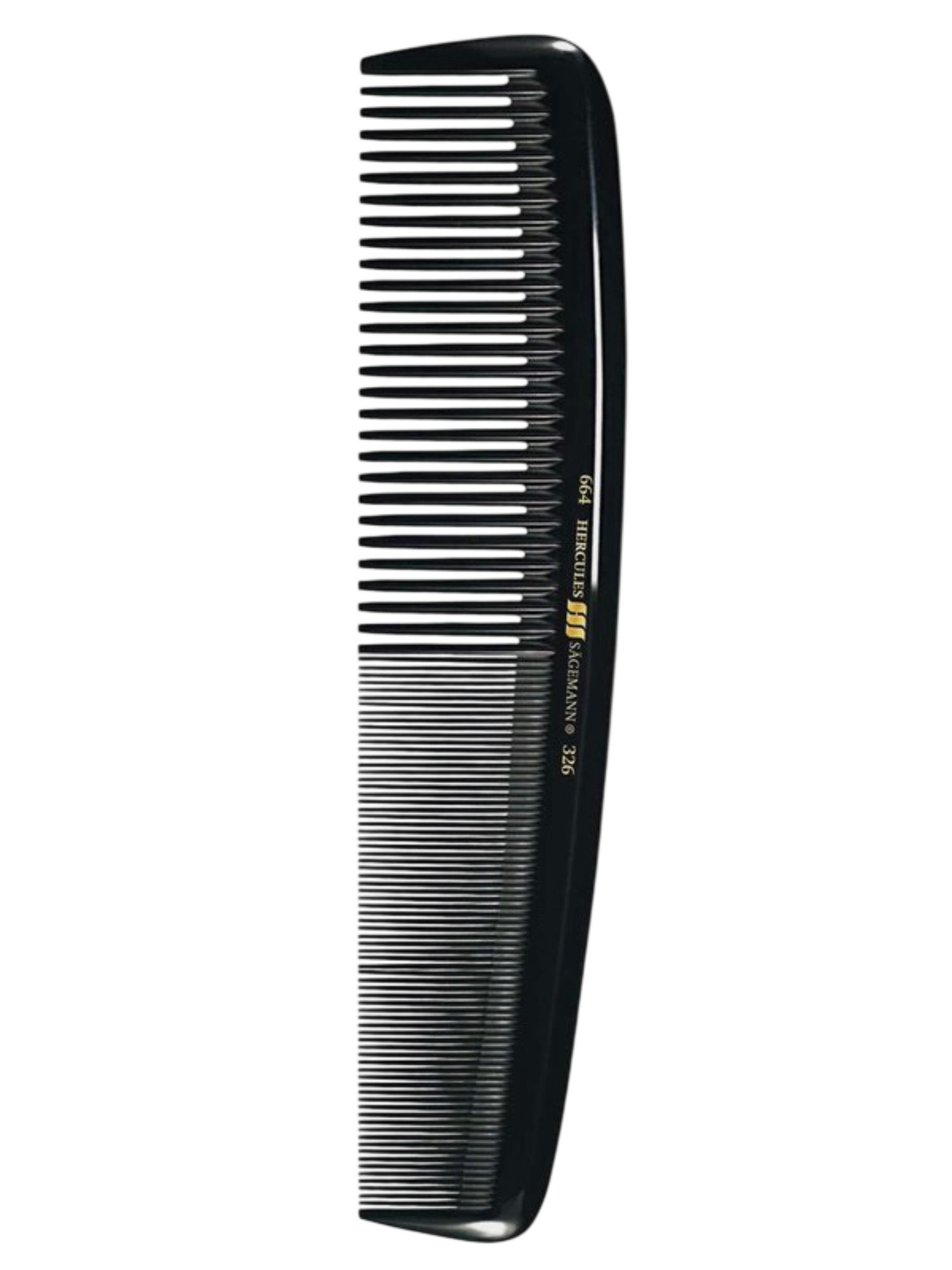 Hercules Sägemann Peigne Femme 326 8" - Ébonite Naturelle Antistatique