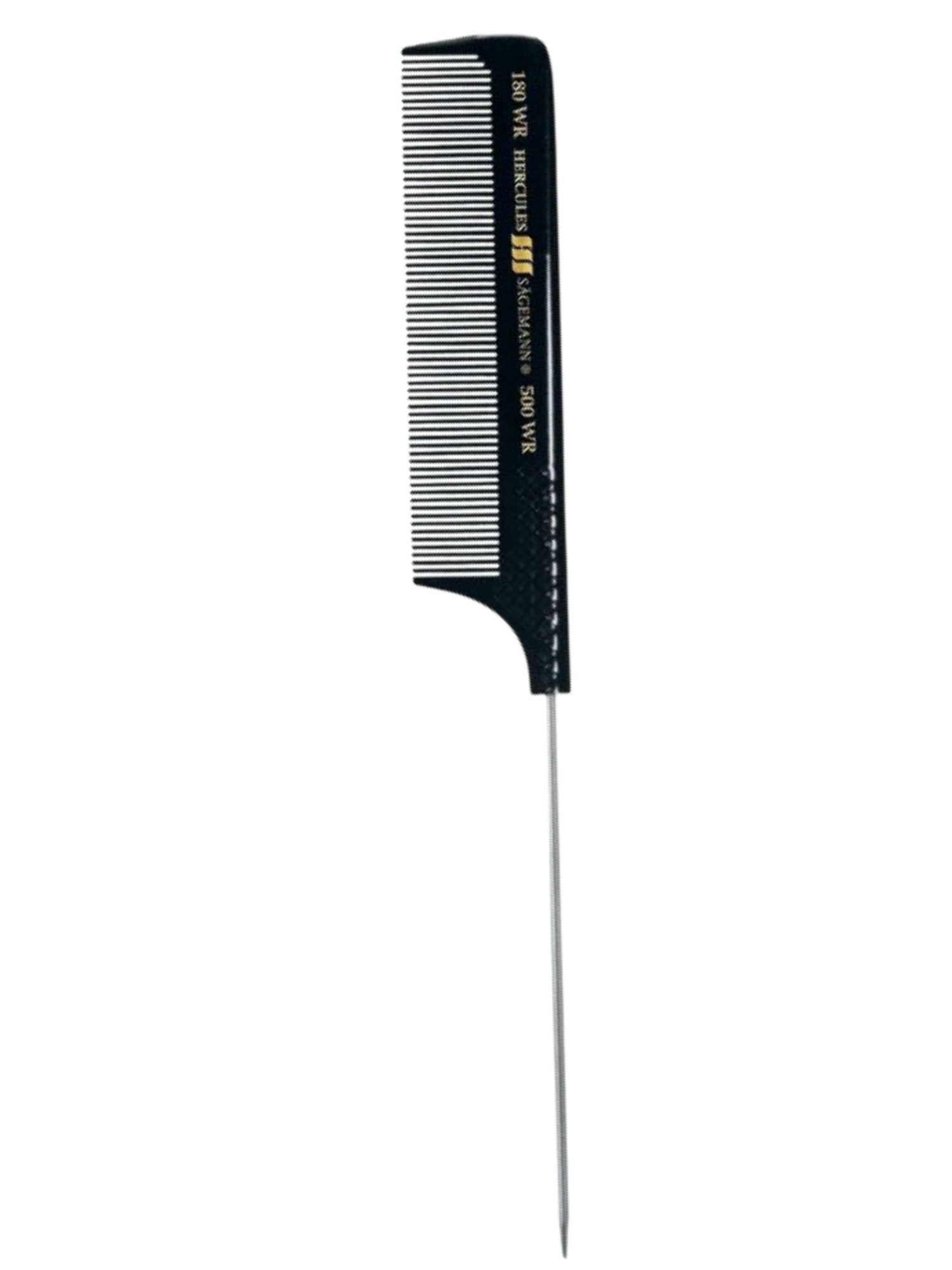 Hercules Sägemann Peigne à Queue Métallique 500WR 9" - Ébonite Naturelle