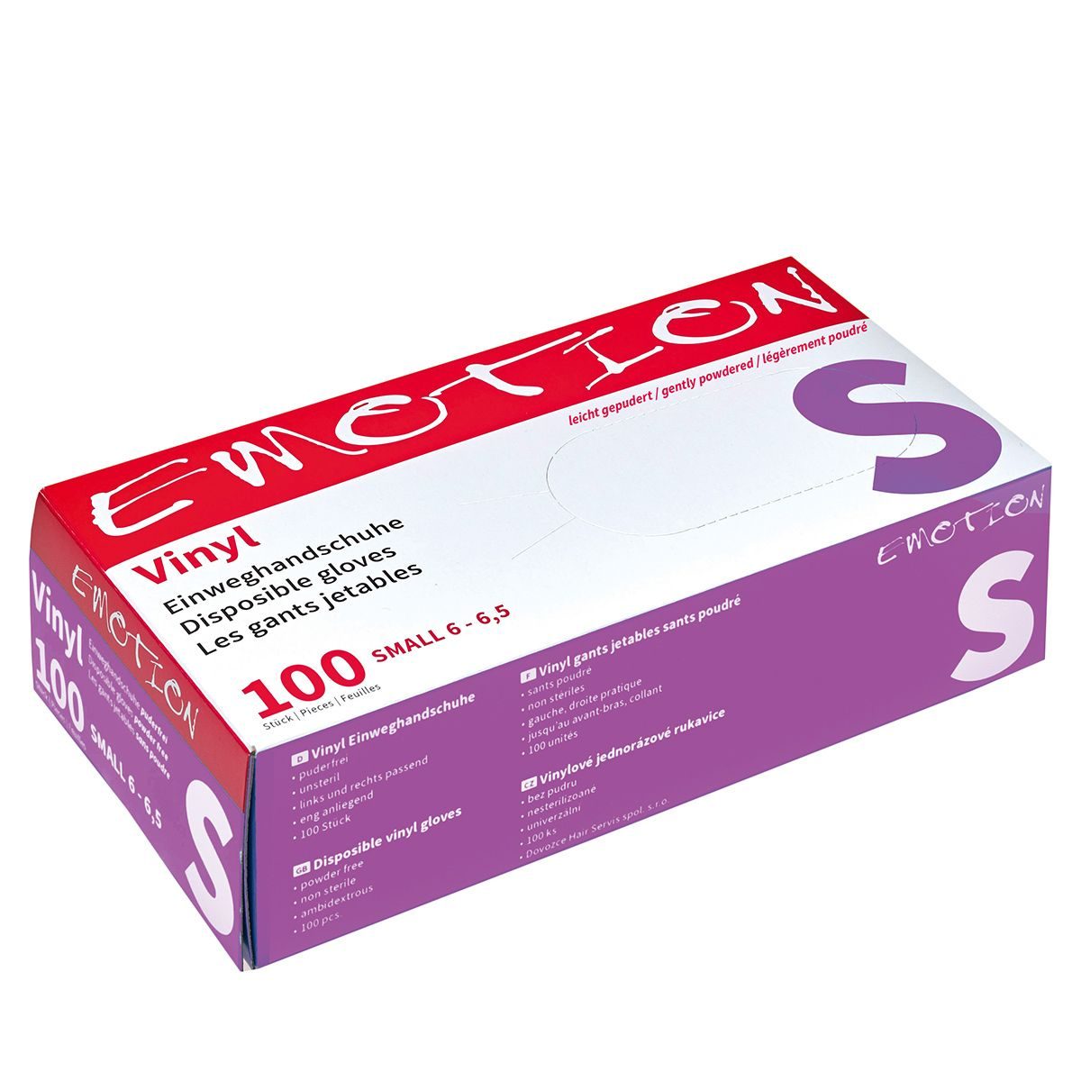 Efalock Gants Jetables en Vinyle Sans Poudre Taille S - 100 pièces