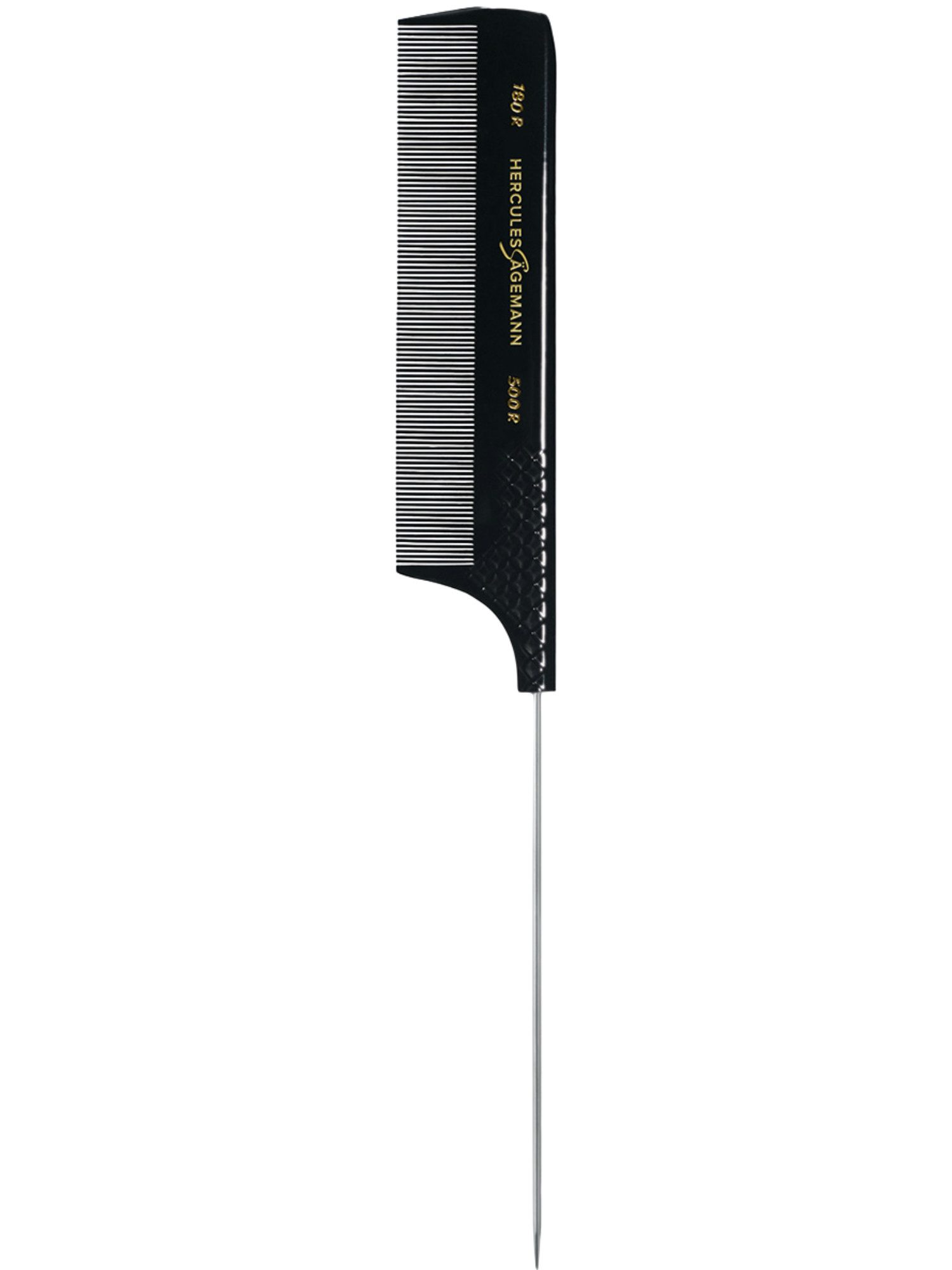 Hercules Sägemann Peignes à Queue Métallique 180R9 et 500R9 – Ébonite Antistatique
