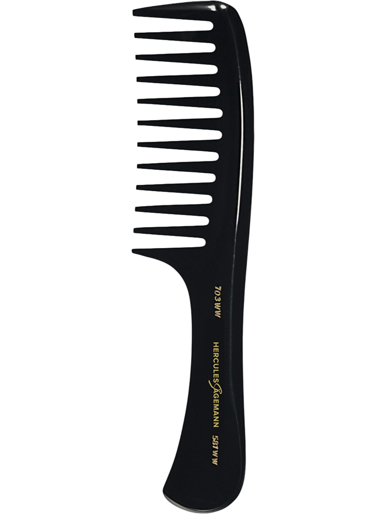 Hercules Sägemann Peignes Styleurs 703WW7 581WW7 Dents Extra Larges Ébonite
