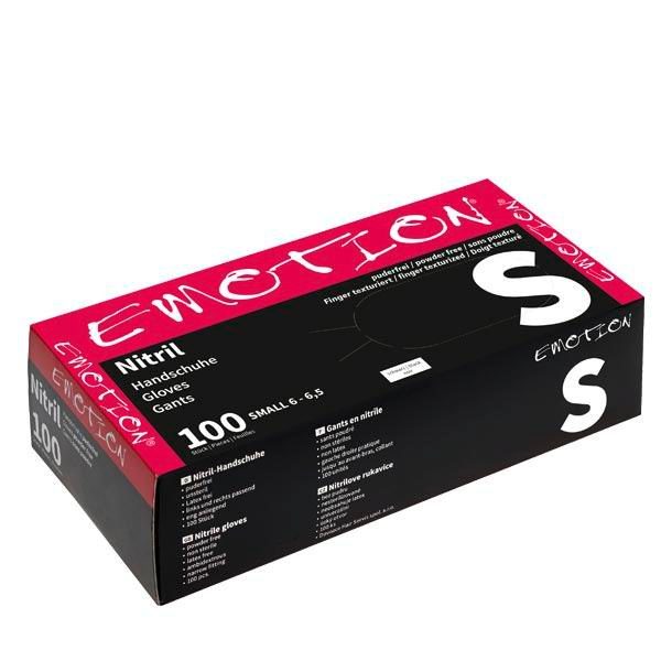 Efalock Gants Nitrile Noirs S Non Poudrés - Protection Professionnelle