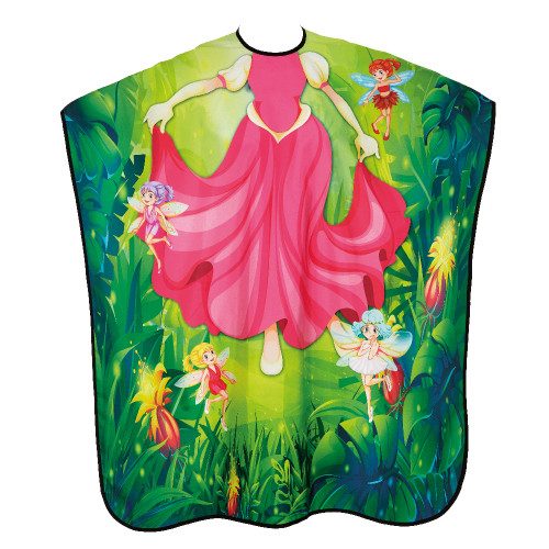 Efalock Cape de Coiffure Enfant Motif Fée – 90 × 130 cm, Polyester, Protection Professionnelle